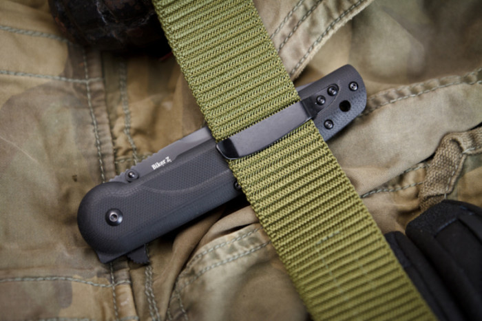 Нож Kizlyar Supreme Biker-Z черный титан, сталь D2  