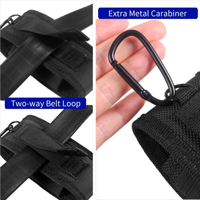 Нейлоновый чехол для мультитула Rocktol с карманами-резинками и карабином  