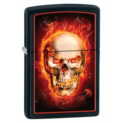 Зажигалка Zippo 218 Burning Skull 28307  