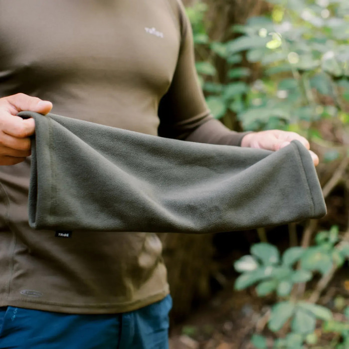 Повязка флисовая Tribe Neck Warmer T-KF-0024-olive, S-M  