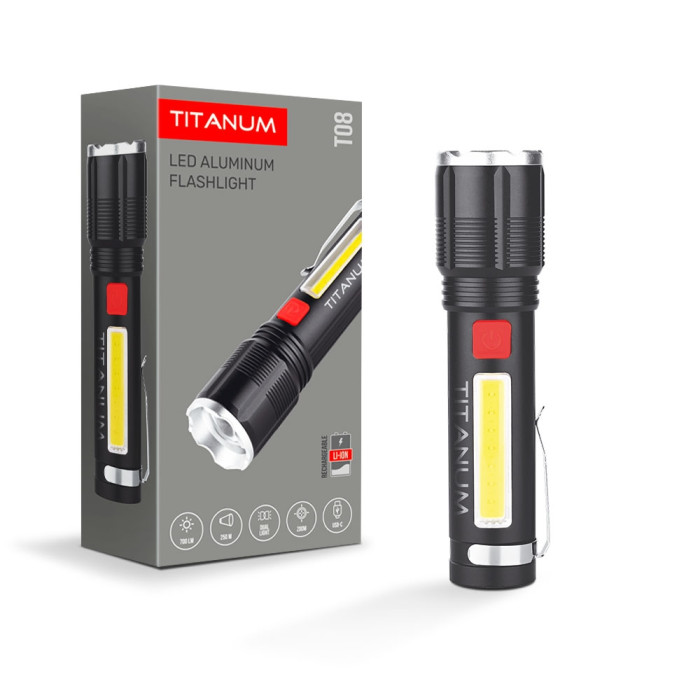 Портативный светодиодный фонарик TITANUM TLF-T08 700Lm 6500K  