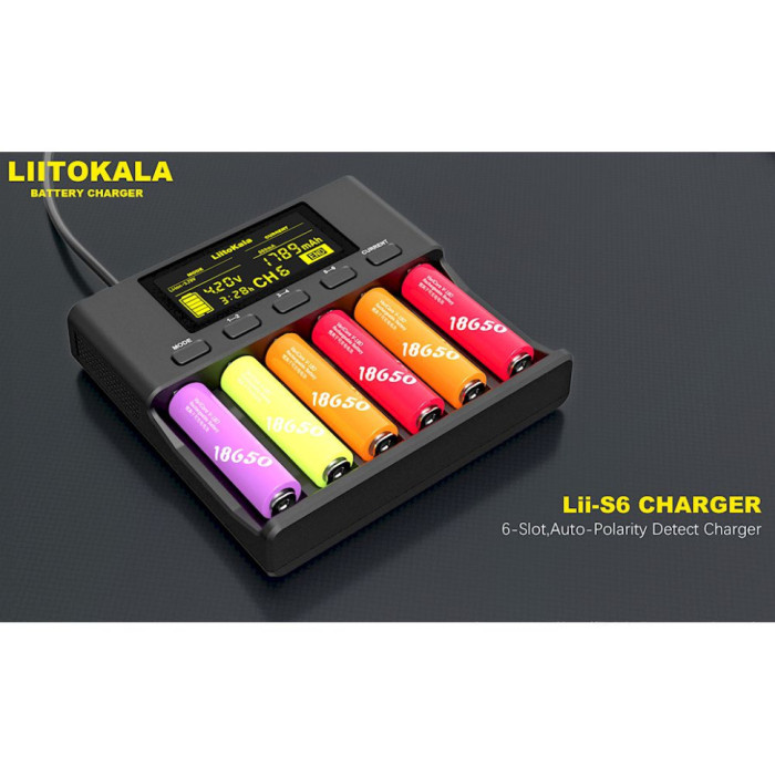 Зарядное устройство LiitoKala Lii-S6  