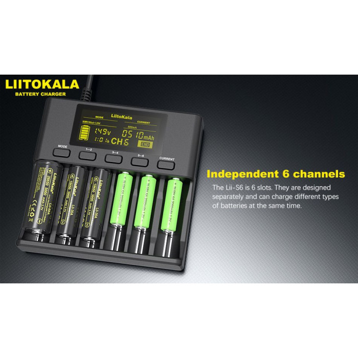 Зарядное устройство LiitoKala Lii-S6  