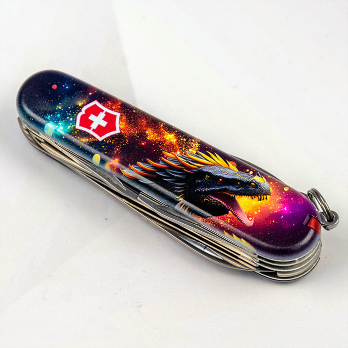 Складной нож Victorinox HUNTSMAN ZODIAC Звездный дракон 1.3713.3.Z3220p  