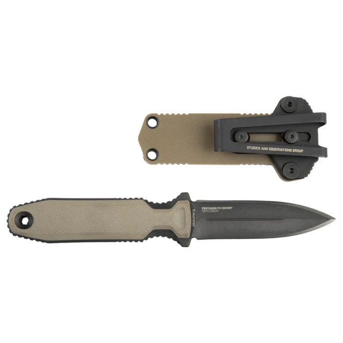 Нож SOG Pentagon FX Covert, Flat Dark Earth (SOG 17-61-04-57)  
