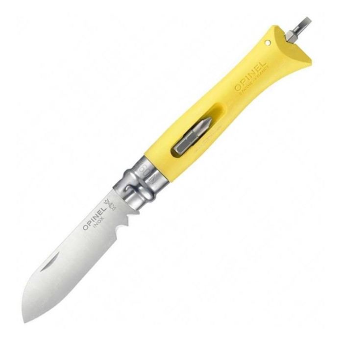 Нож Opinel 9 Diy, жёлтый 