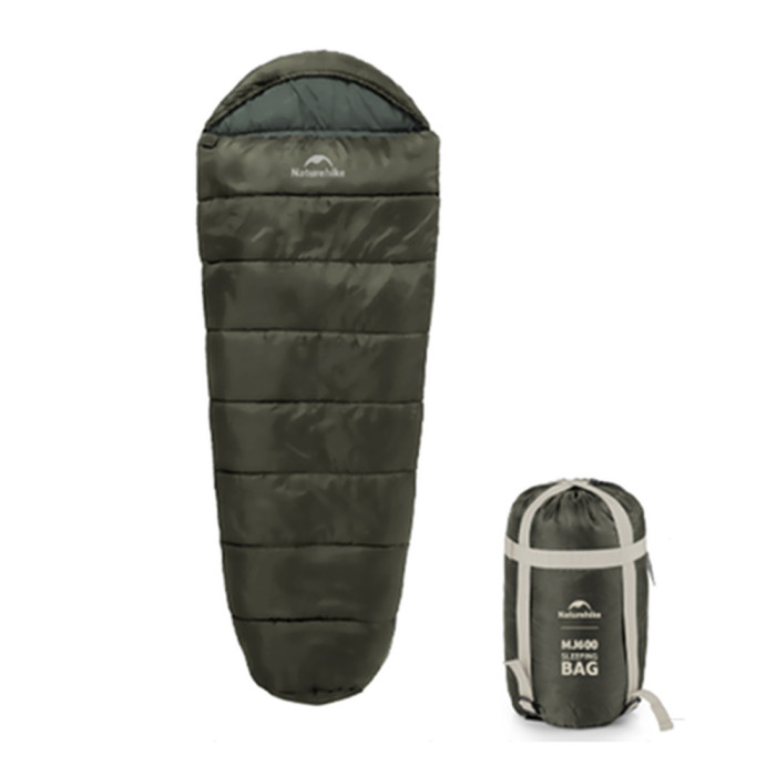 Спальник с капюшоном Naturehike CNK2300SD014 MJ600 Сечь, зеленый  