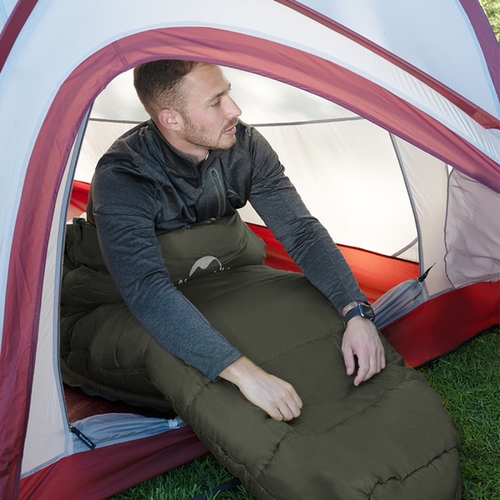 Спальник с капюшоном Naturehike CNK2300SD014 MJ600 Сечь, зеленый  