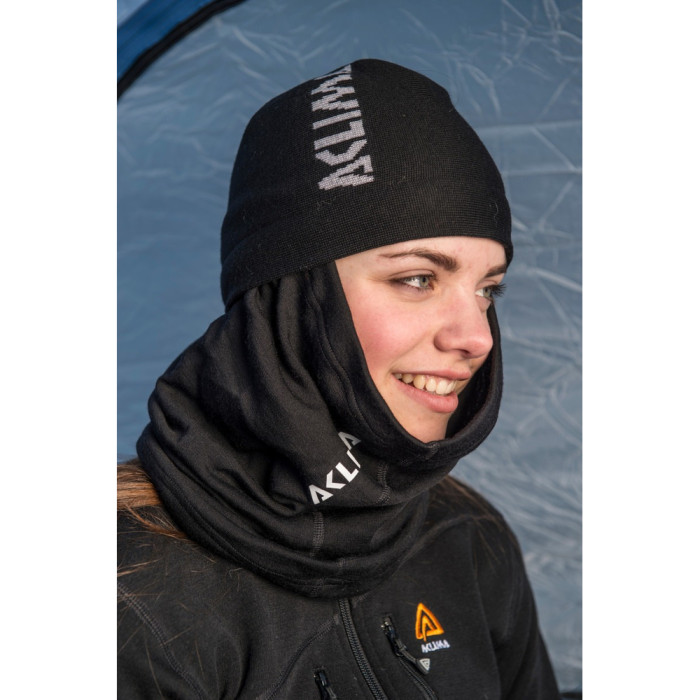 Бафф Aclima WarmWool 200 Headover w/WindWool Jet Black OneSize  