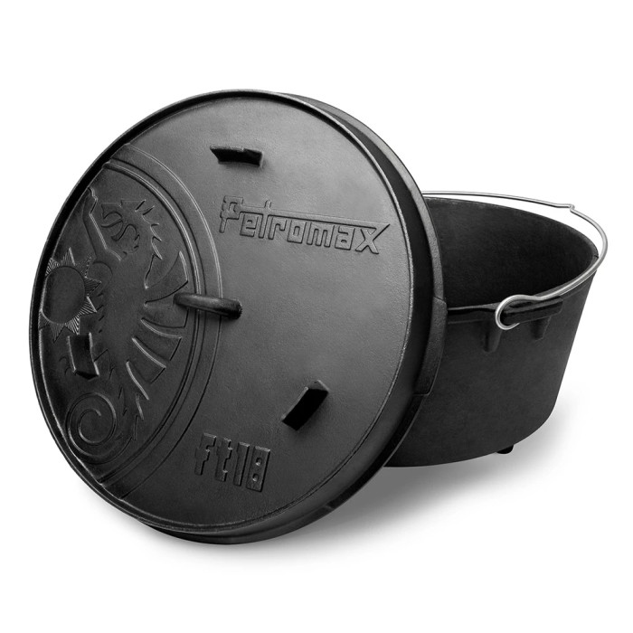 Казан-жаровня чугунная Petromax Dutch Oven ft18 на ножках 16,1 л  