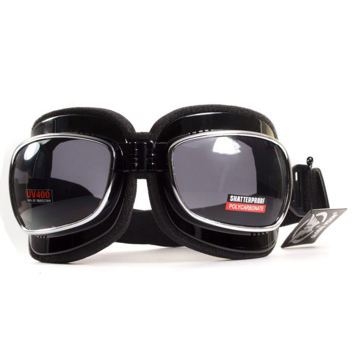 Очки Global Vision Retro Joe (gray) черные  