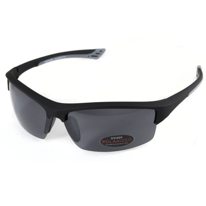 Очки BluWater Daytona-1 Polarized (gray) черные  