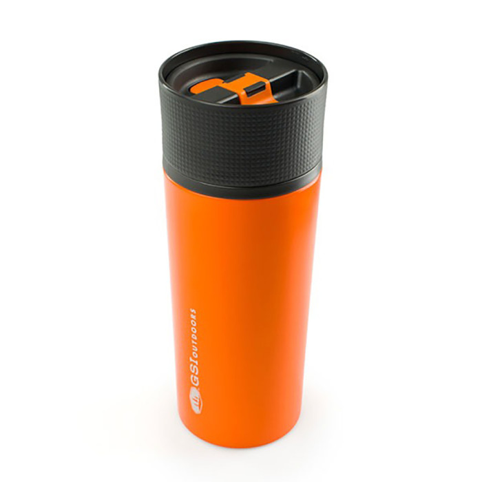 Термокружка GSI Outdoors Glacier Stainless Commuter Mug (оранжевая)  