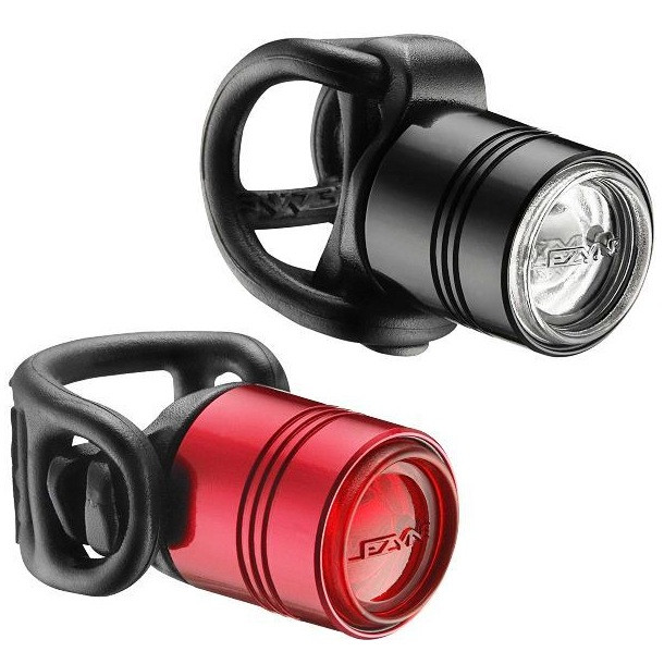 Комплект велофар Lezyne FEMTO DRIVE PAIR черный/красный 15/7 люменов Y13 