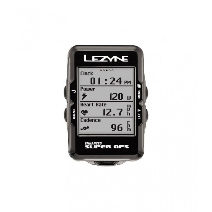 Компьютер Lezyne SUPER GPS HRSC LOADED Y12 черный 