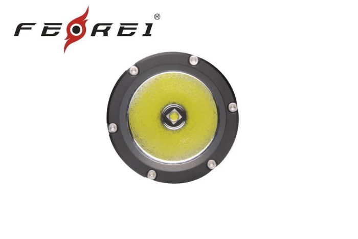 Фонарь дайвинговый Ferei W158 набор (черный, теплый)  