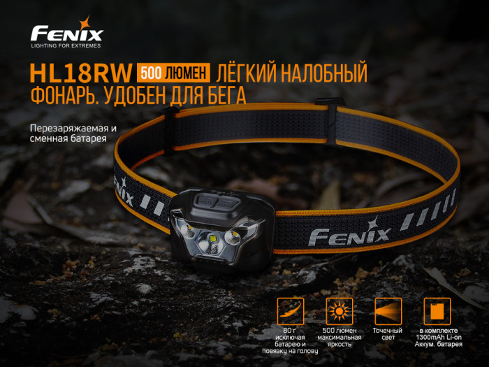 Налобный Фонарь Fenix HL18RW Cree XP-G3 S3  
