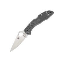 Нож Spyderco Delica 4 Flat Ground (серый)