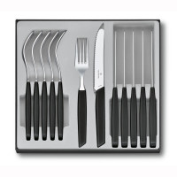 Набор посуды Victorinox Swiss Modern из 12 предметов Swiss Modern, Table Set Tomato Knife, 12 Pieces, черный
