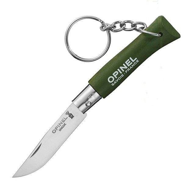 Нож-брелок Opinel Keychain №4 Inox зеленый (002054)  