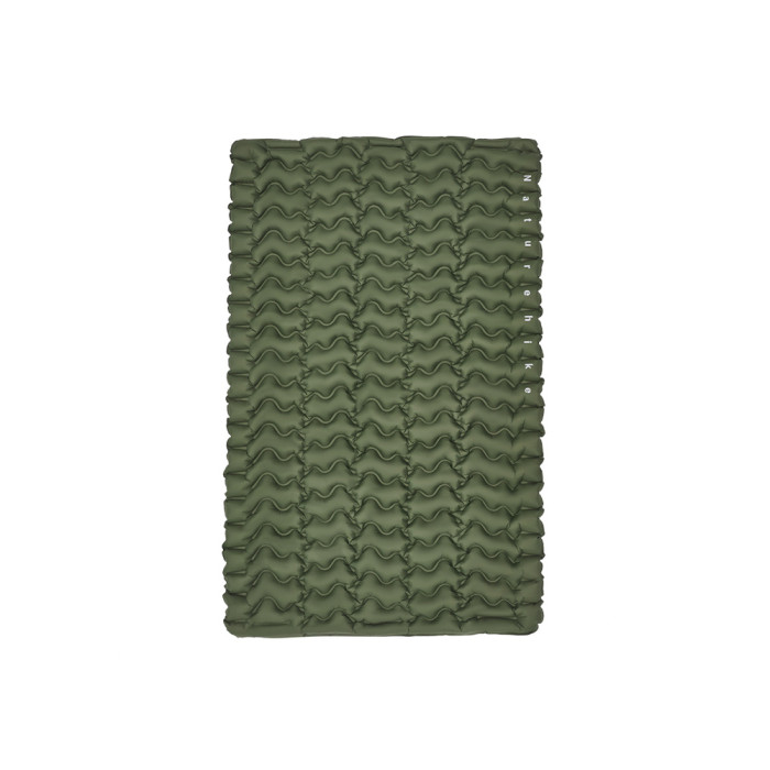 Матрас двойной Naturehike CNK2550WS019, 65 мм, с мешком для надувания, зеленый  