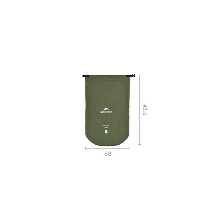 Матрас двойной Naturehike CNK2550WS019, 65 мм, с мешком для надувания, зеленый  