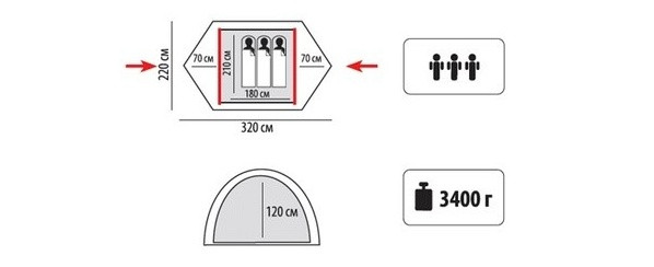 Палатка Sol Hunter 3, SLT-001.11  