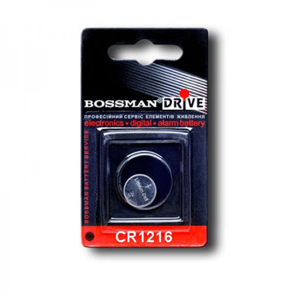 Батарейка CR1216 Bossmаn 1bl  