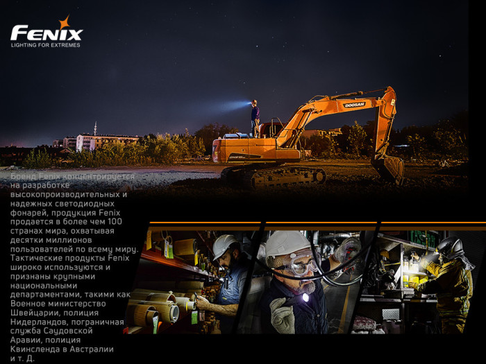 Фонарь ручной Fenix C6V3.0 (поврежденная упаковка)  