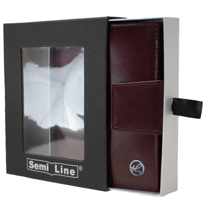 Кошелек женский кожаный Semi Line RFID Dark Red (P8261-2)  