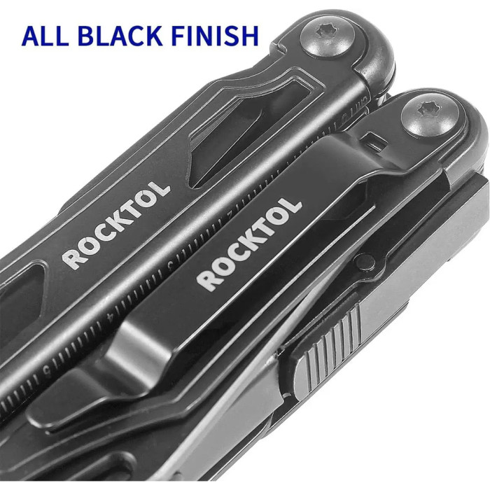 Нож-мультитул Rocktol 12-в-1 в кожаном чехле  