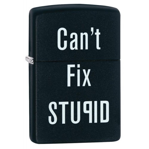 Зажигалка Zippo 218 Cant Fix Stupid 28664  