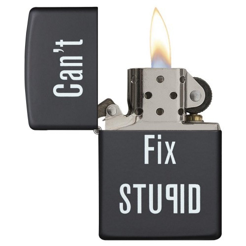 Зажигалка Zippo 218 Cant Fix Stupid 28664  