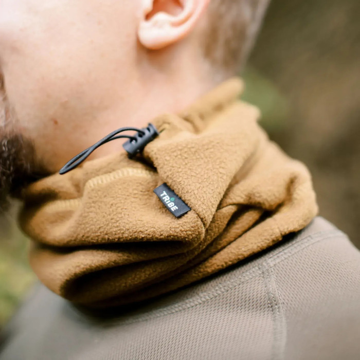 Повязка флисовая Tribe Neck Warmer с затяжкой T-KF-0020 OS, coyote  