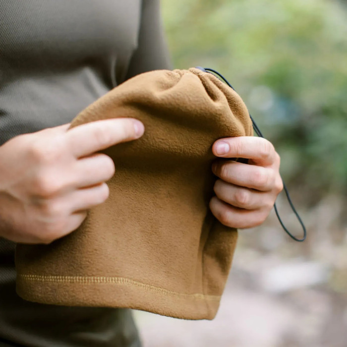 Повязка флисовая Tribe Neck Warmer с затяжкой T-KF-0020 OS, coyote  