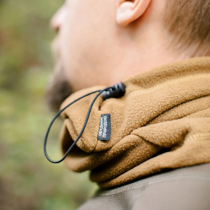 Повязка флисовая Tribe Neck Warmer с затяжкой T-KF-0020 OS, coyote  