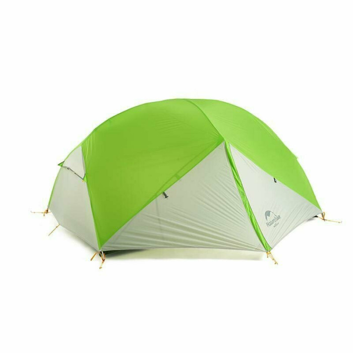 Палатка Naturehike Mongar NH17T007-M, 20D сверхлегкая двухместная с футпринтом, зелено-белый 