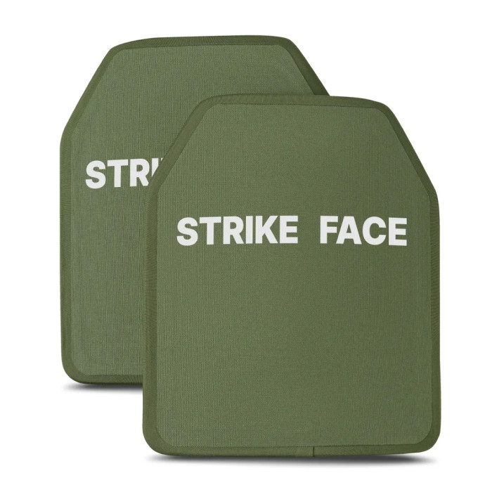 Комплект бронеплит керамических Ukrarmor 6 класс, 5,6 кг, M, Олива комплект  