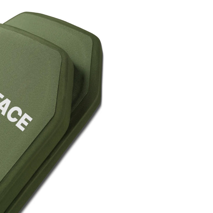 Комплект бронеплит керамических Ukrarmor 6 класс, 5,6 кг, M, Олива комплект  