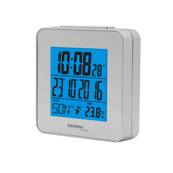 Часы настольные  Technoline WT268 ,серебристые, (WT268)  
