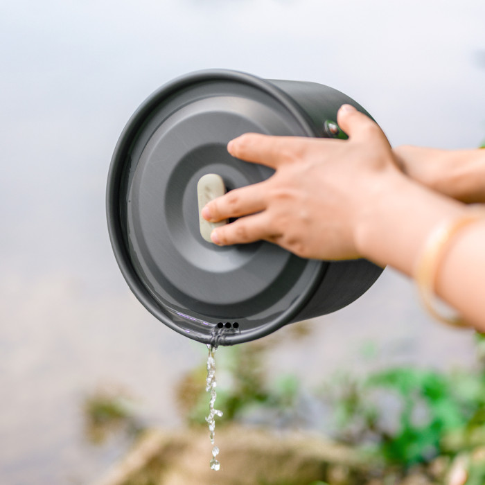 Набор посуды (2 кастрюли, сковорода) Naturehike CNK2450CF010, алюминий  