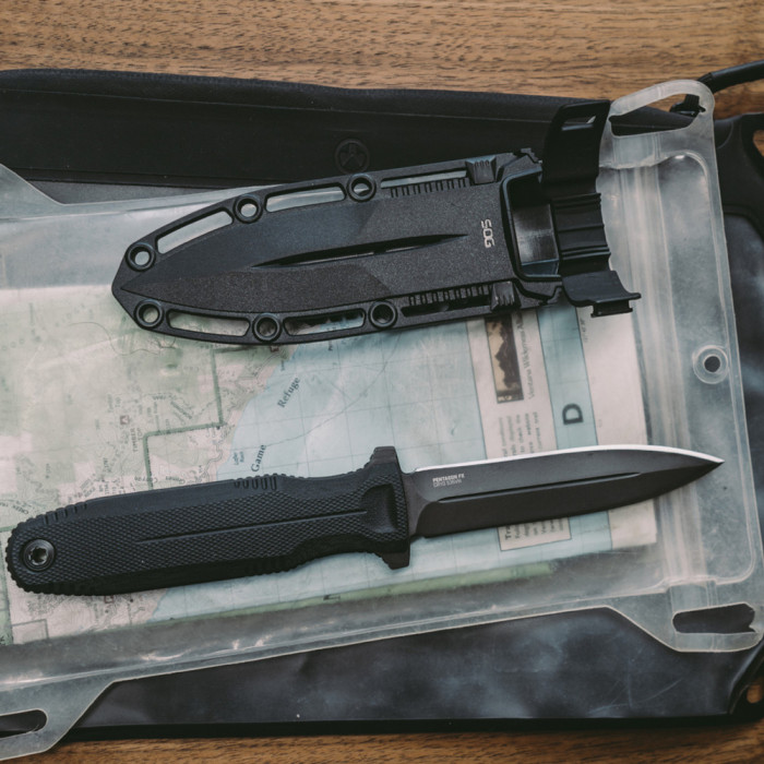 Нож SOG Pentagon FX, Black Out (SOG 17-61-01-57)  