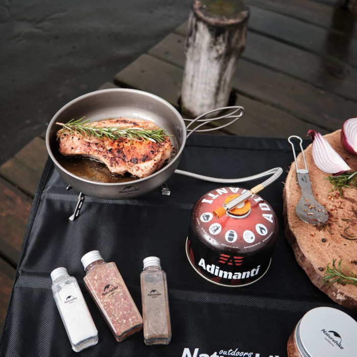 Сковорода титановая с раскладной ручкой Naturehike NH18T010-A, 17 см  