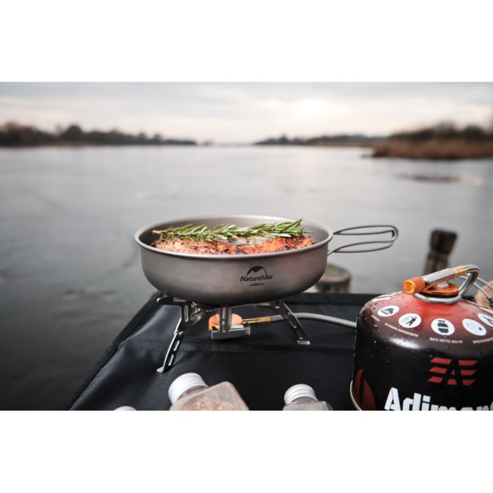 Сковорода титановая с раскладной ручкой Naturehike NH18T010-A, 17 см  