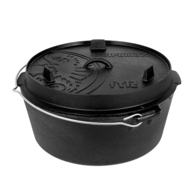 Казан-жаровня чугунная Petromax Dutch Oven ft12 плоское дно 10,8 л
