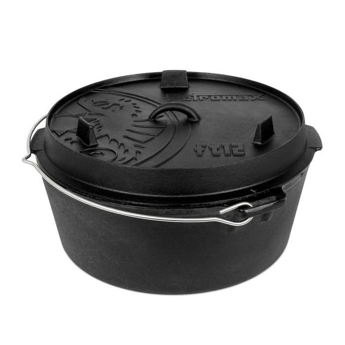 Казан-жаровня чугунная Petromax Dutch Oven ft12 плоское дно 10,8 л 