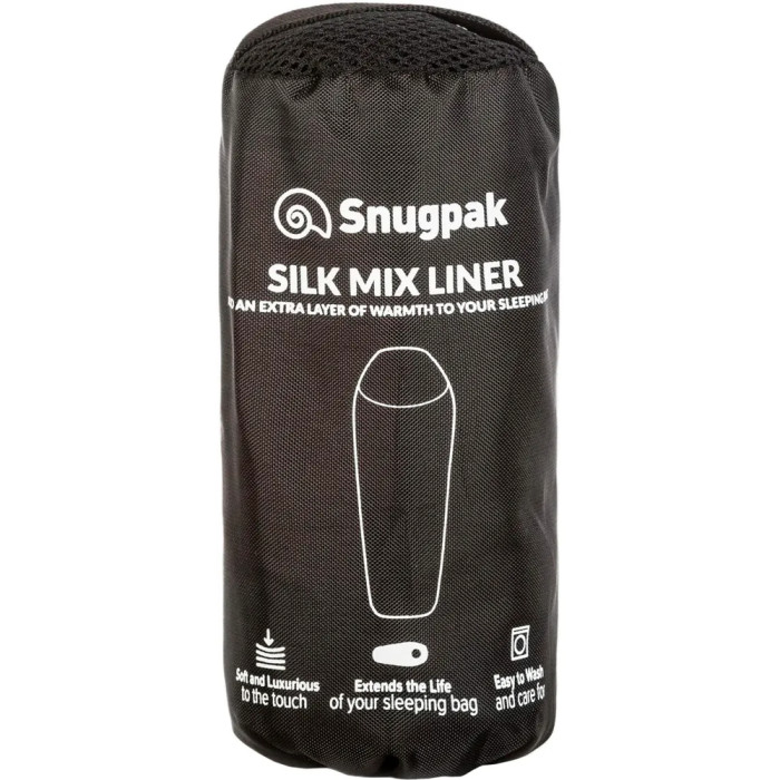 Вкладыш спальный мешок Snugpak Silk Mix Liner Black  