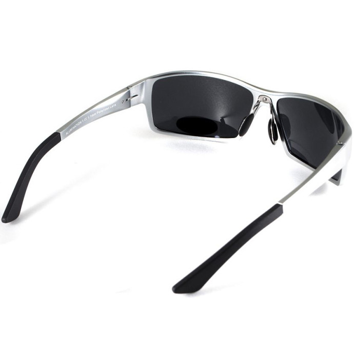 Очки BluWater Alumination-1 Silver Polarized (gray) черные  