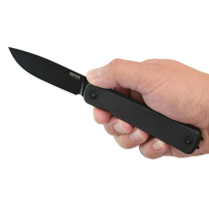 Нож складной туристический SRM Palfrey 135L-GB (8.3 см) 14C28N / G10 черный  