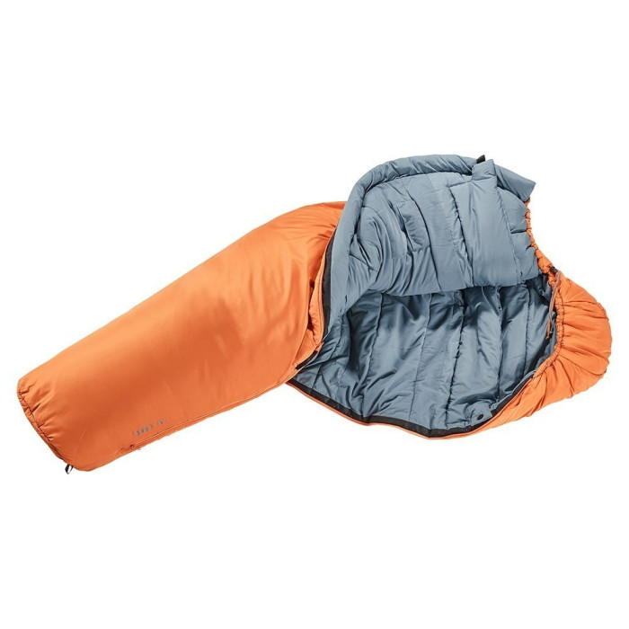 Спальник DEUTER Orbit-5° SL цвет 9316 mandarine-slateblue левый  